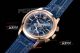 swiss replica Patek Philippe Complications Annual Calendar 5905 blue dial rose gold watch (5)_th.jpg